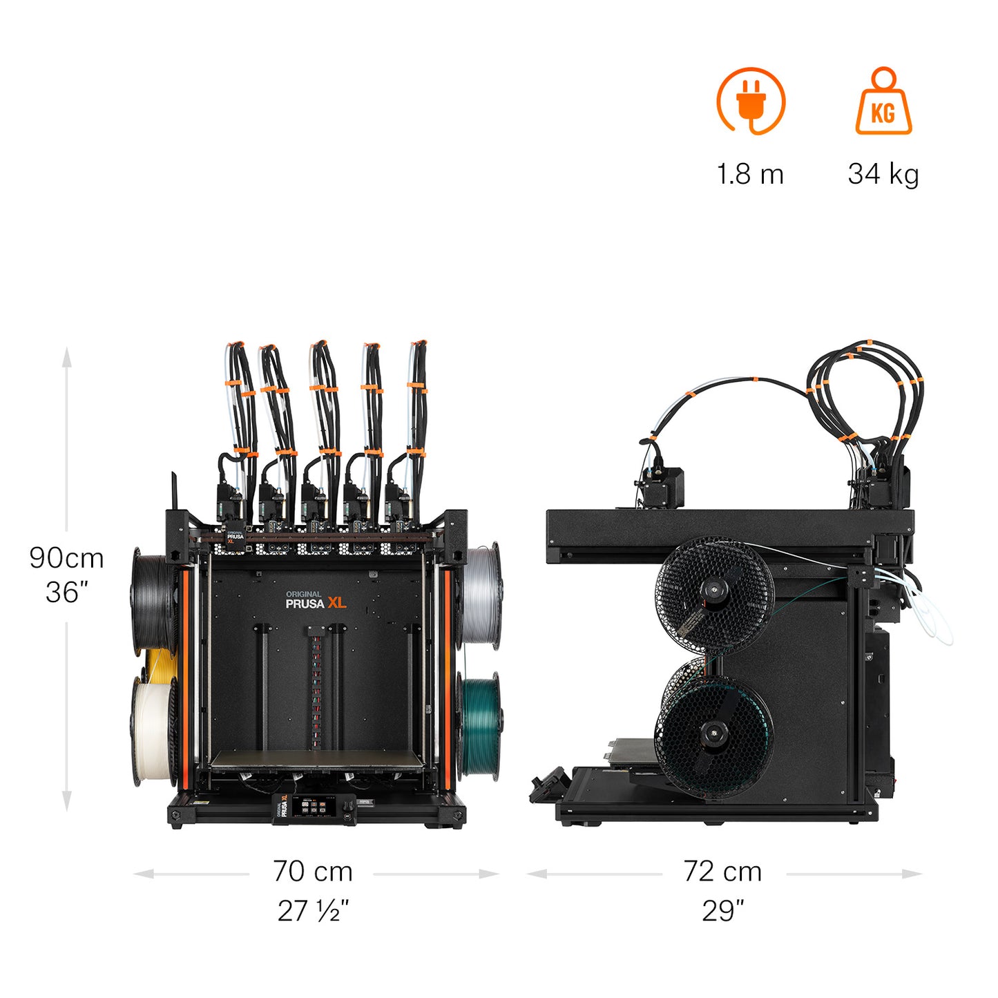 Cabeçotes do trocador de ferramentas da Prusa XL+