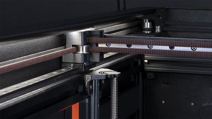 Vista frontal da Prusa XL+ de cinco cabeçotes