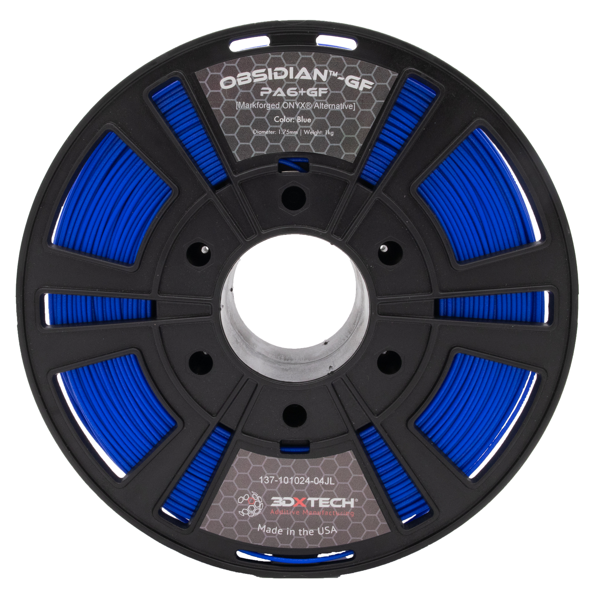Filamento 3DXTech Obsidian Nylon 6+GF