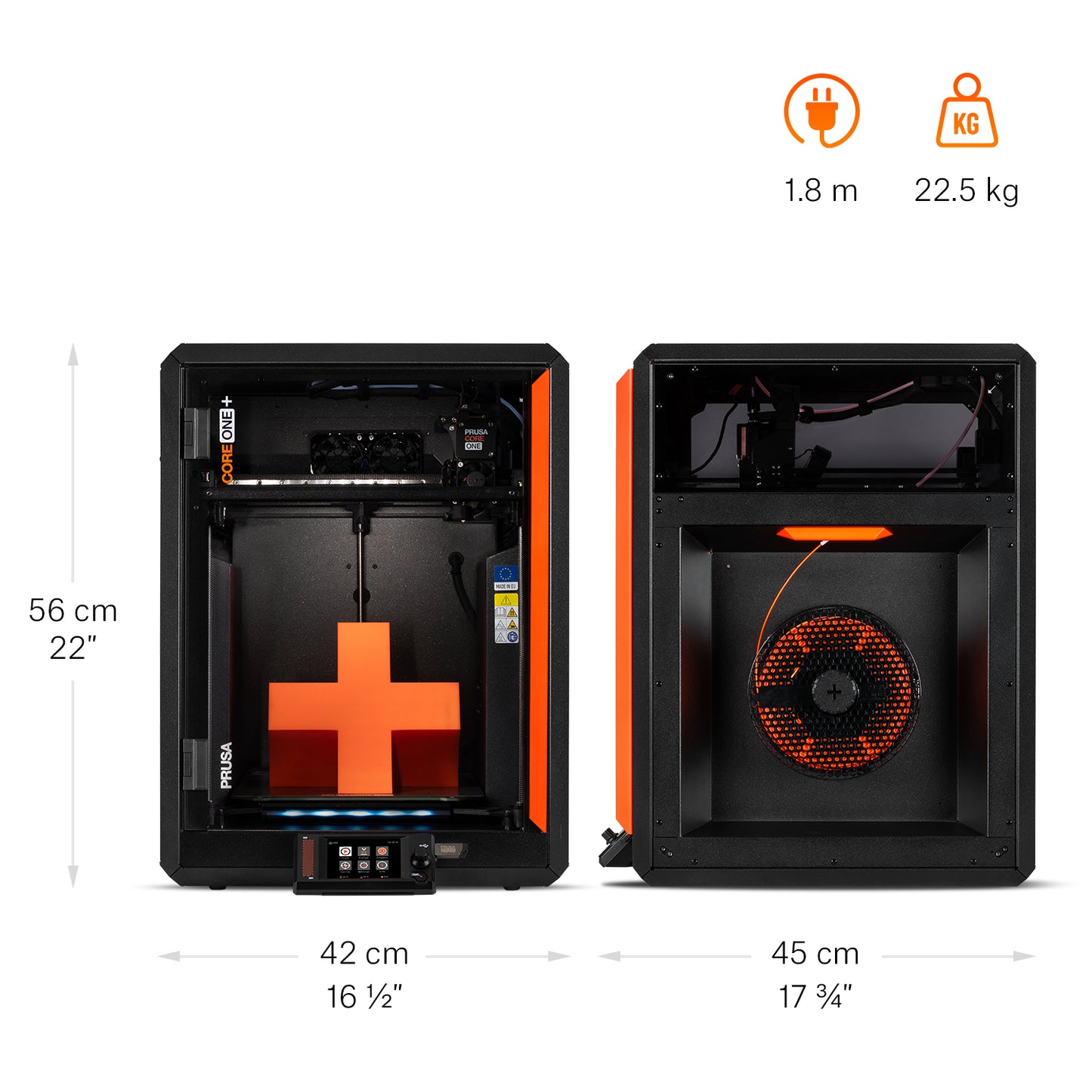 Variedade de filamentos compatíveis com a CORE One+